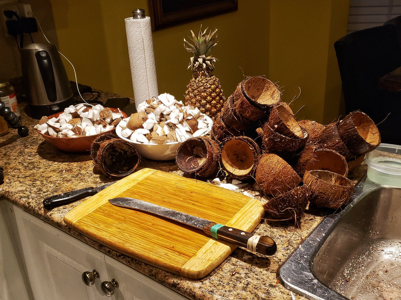 How to cut a coconut quick and easy