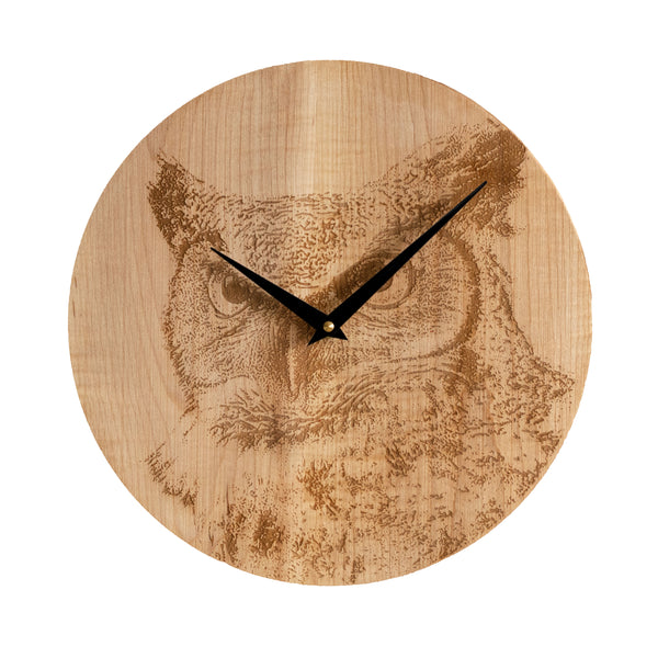 #84 | OWL Wood Wall Clock Maker Watch Co.® 