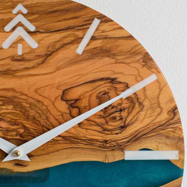 #68 | OLIVE X RESIN Wood Wall Clock Maker Watch Co.® 