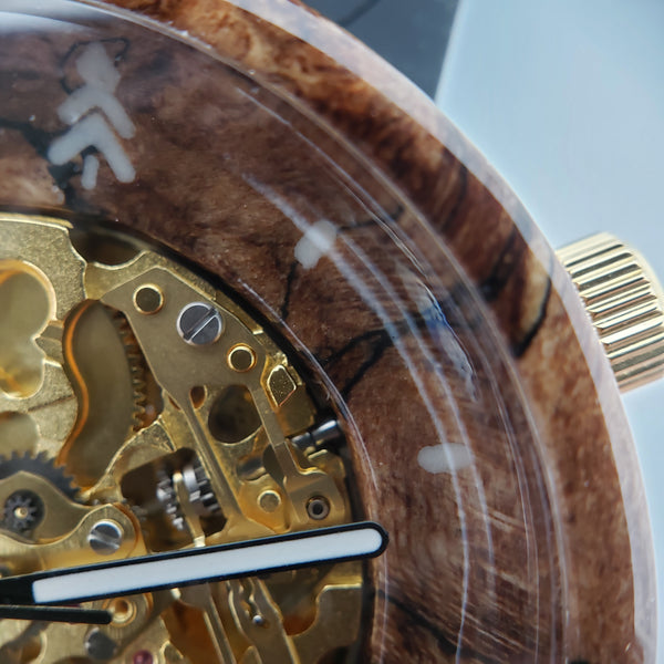 #520 | GOLDEN FUNGI 43MM Flat Case Maker Watch Co.® 