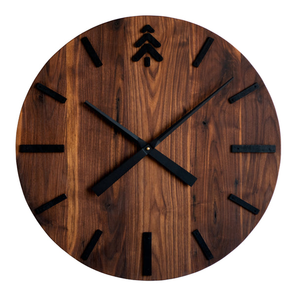 24" GRANDE WALNUT WALL CLOCK Wood Wall Clock Maker Watch Co.® 
