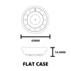BROWN BOX 43MM Flat Case Maker Watch Co.® 