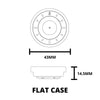 SILVER FUNGI 43MM Flat Case Maker Watch Co.® 