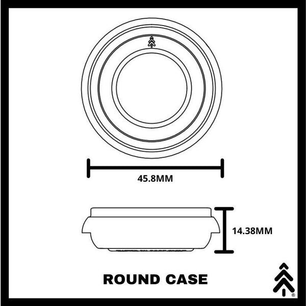 Resin Watch Round Case Dimensions - Maker Watch Co.