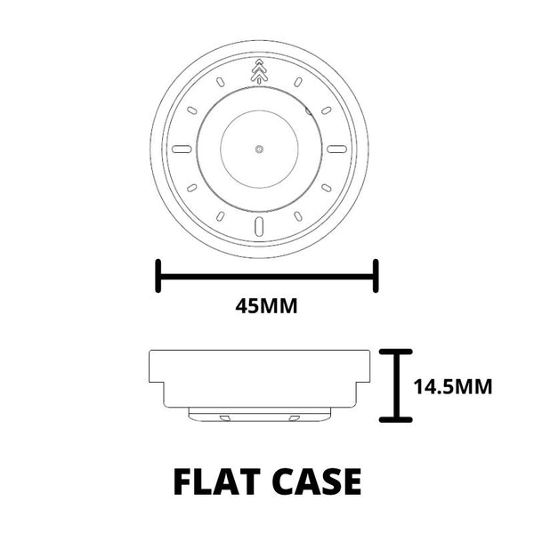 #549 | TORTOISE SHELL 45MM Flat Case Maker Watch Co.® 