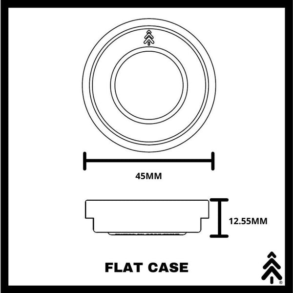 45MM Flat Wood Resin Watch Case - Maker Watch Co.