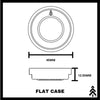 45MM Flat Watch Case Dimensions - Maker Watch Co.®
