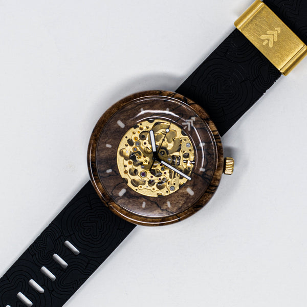 #521 | GOLDEN FUNGI 45MM Flat Case Maker Watch Co.® 