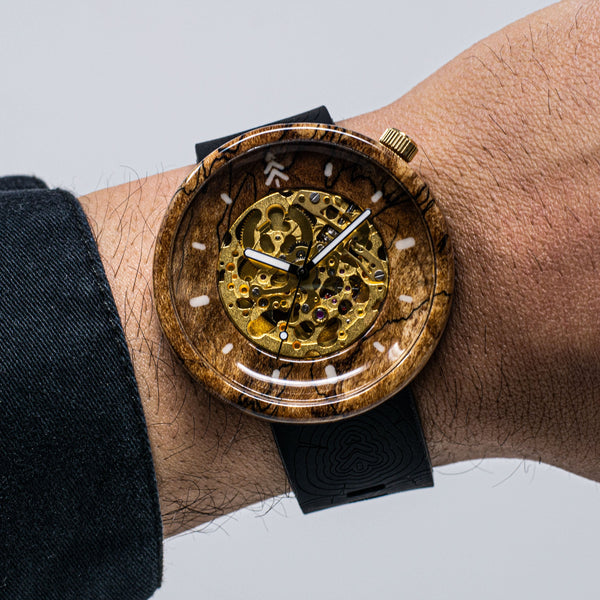 #521 | GOLDEN FUNGI 45MM Flat Case Maker Watch Co.® 