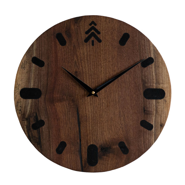 Walnut Wood Wall Clock