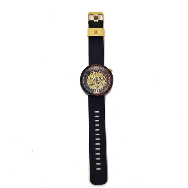 Black Silicone Watch Strap