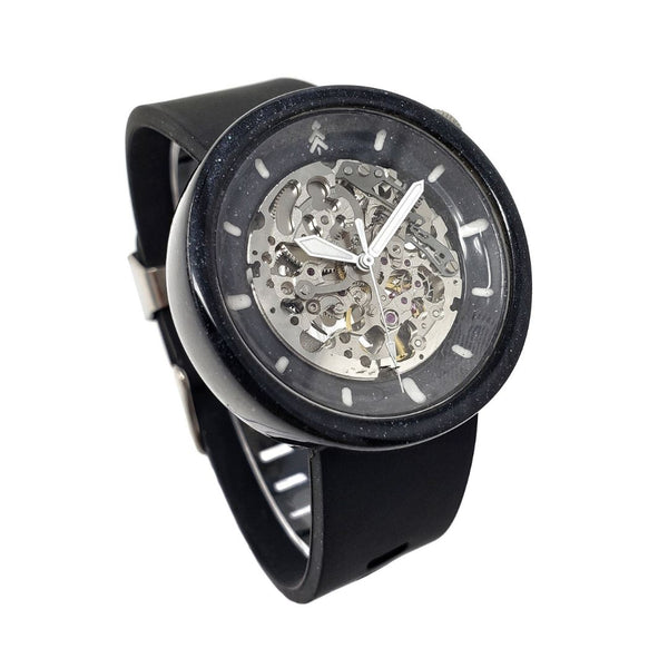 Black and Silver Resin Watch