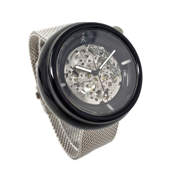 Black and Silver Resin Watch
