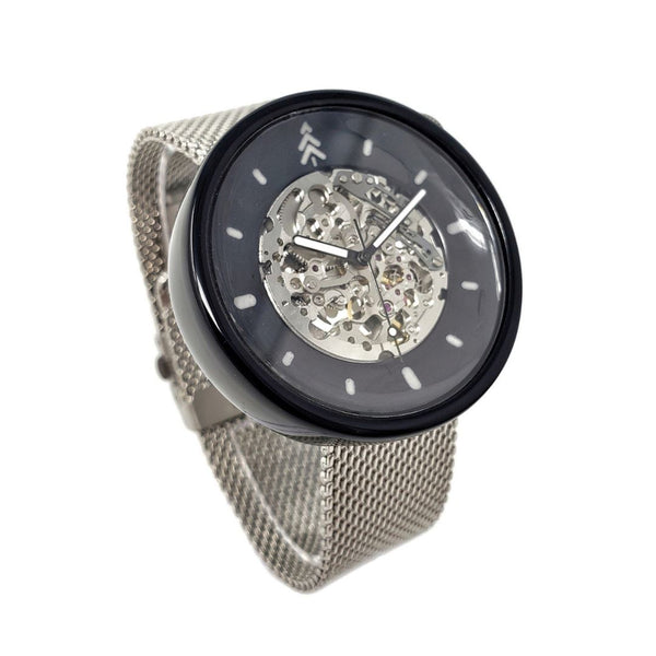 Black and Silver Resin Watch 