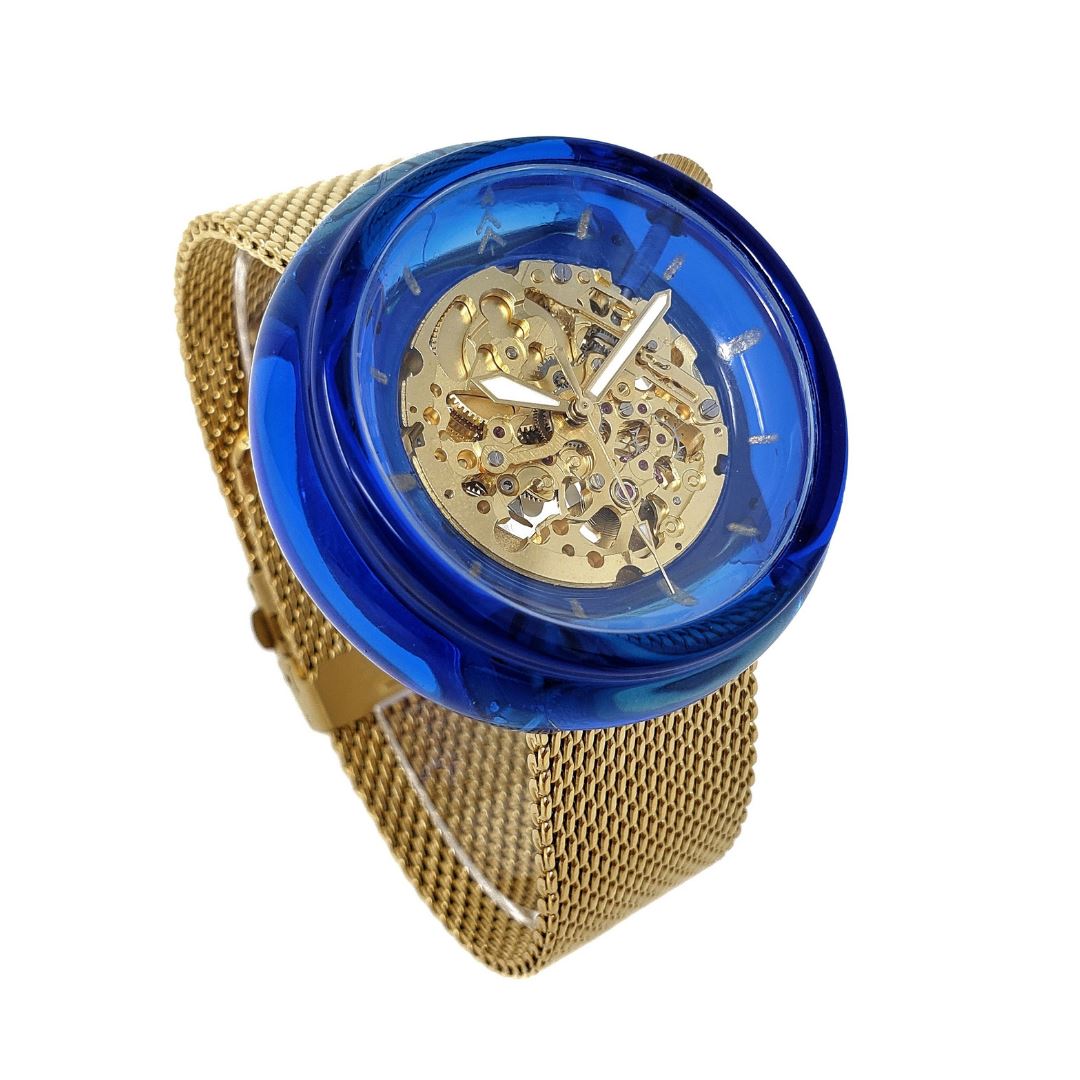Blue and Gold Resin Watch by Maker Watch Co.®