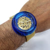 Gold and Blue men's resin watch