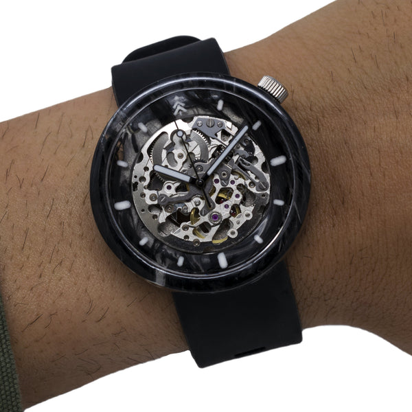ALL CARBON 43MM Flat Case Maker Watch Co.® 