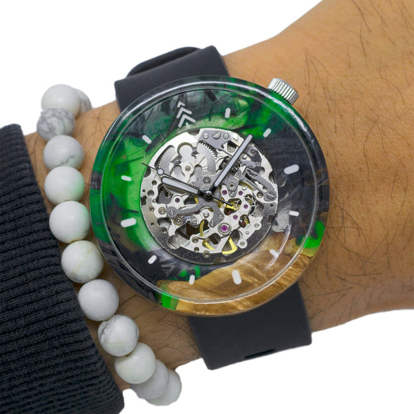 #335 | CARBON EXPLOSION 45MM Flat Case Maker Watch Co.® 