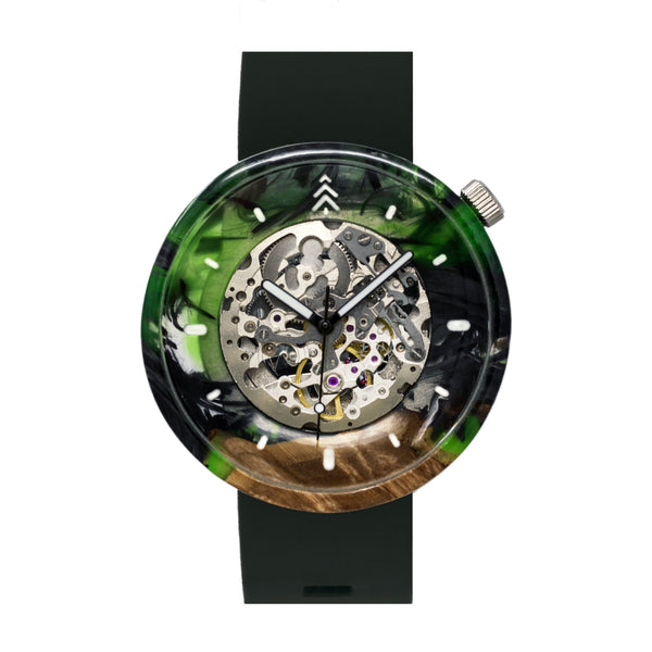 #335 | CARBON EXPLOSION 45MM Flat Case Maker Watch Co.® 