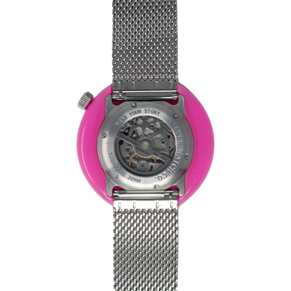 #315 | FLO PINK 45.8MM Round Case Maker Watch Co.® 