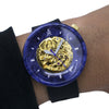 Purple Wooden Watch - Box Elder Maple Burl