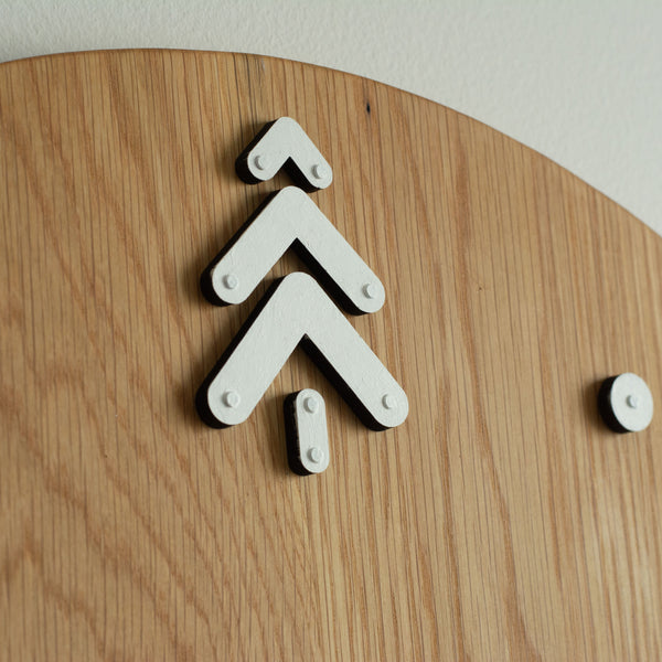 #001 | GRANDE WHITE OAK Wood Wall Clock Maker Watch Co.® 