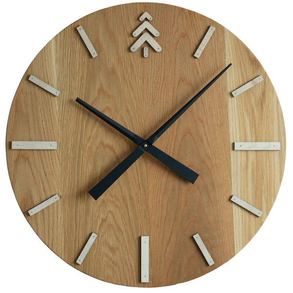 #003 | GRANDE WHITE OAK Wood Wall Clock Maker Watch Co.® 