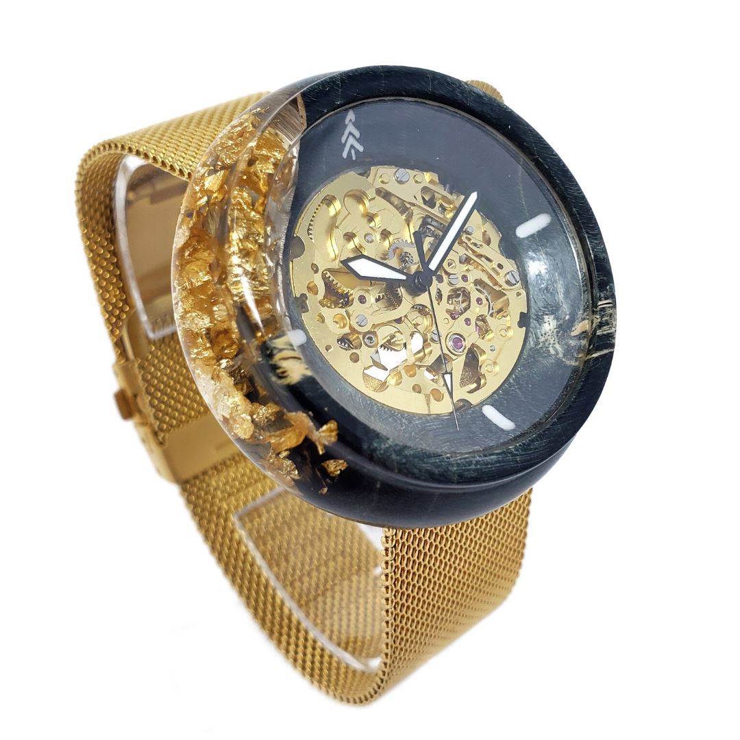 Gold & Black Resin Watch | Maker Watch Co.®