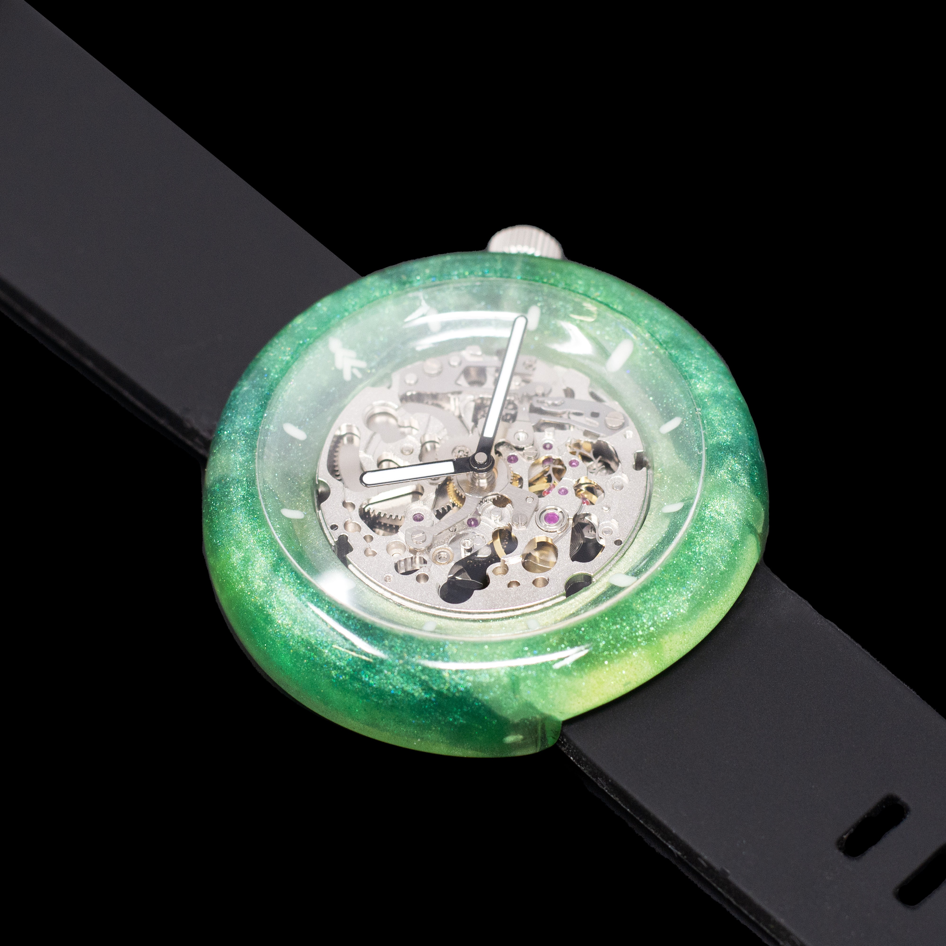Space Galaxy Themed Mechanical Automatic Resin Watch