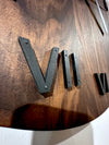 24" GRANDE WALNUT WALL CLOCK - ROMAN