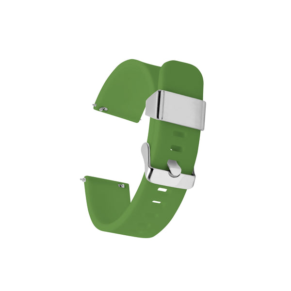 Soft Silicone Rubber Watch Strap with Quick Release - Green