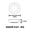 #583 | TURKS & KEYCOS II MAKER FLAT CASE - BIG Maker Watch Co.® 