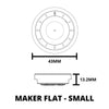 #582 | CIGAR WATCH MAKER FLAT CASE - SMALL Maker Watch Co.® 