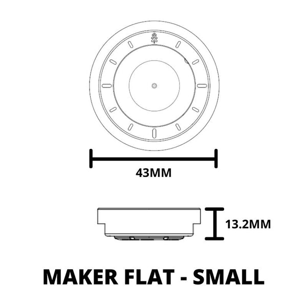 #582 | CIGAR WATCH MAKER FLAT CASE - SMALL Maker Watch Co.® 