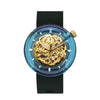 #313 | OCEAN BLUE 41MM Mini Flat Case Maker Watch Co.® Black 