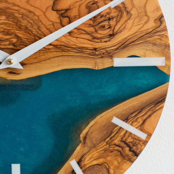 #68 | OLIVE X RESIN Wood Wall Clock Maker Watch Co.® 