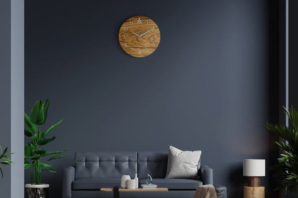 Olive Wood Wall Clock - Maker Watch Company