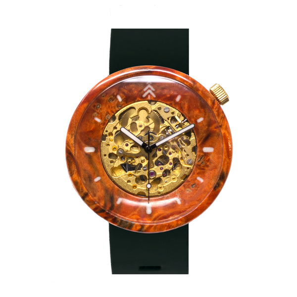 Orange Wood - Maker Watch Company