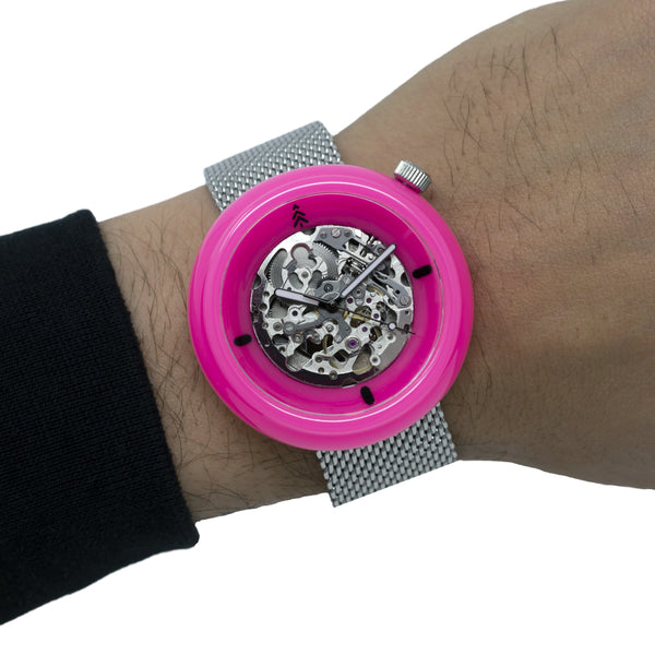 #315 | FLO PINK 45.8MM Round Case Maker Watch Co.® 