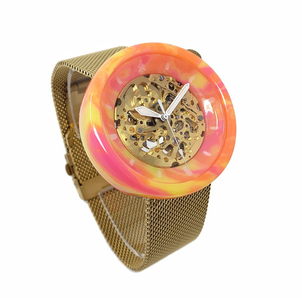 Ladies Resin watch with gold hardware
