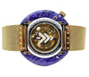 Purple Wood Watch - Back Case Exhibition Window - Maker Watch Co.®