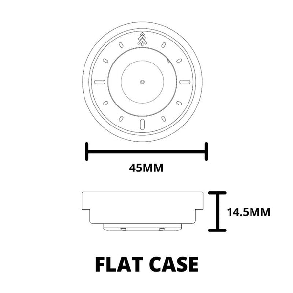 #316 | HUNTER GREEN 45MM Flat Case Maker Watch Co.® 