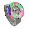 #195 | RETRO WAVE 45MM Flat Case Maker Watch Co.® Silver (Steel Mesh) 