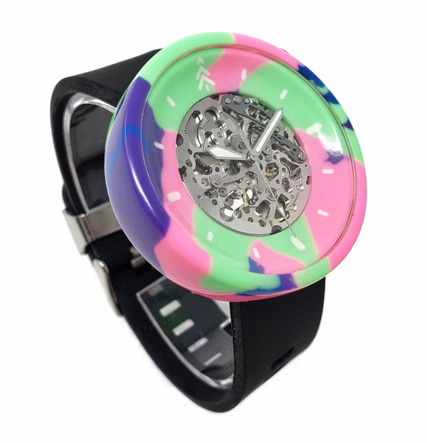 #195 | RETRO WAVE 45MM Flat Case Maker Watch Co.® 