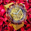 Rose Petal Watch - Gold Strap - Maker Watch Co.