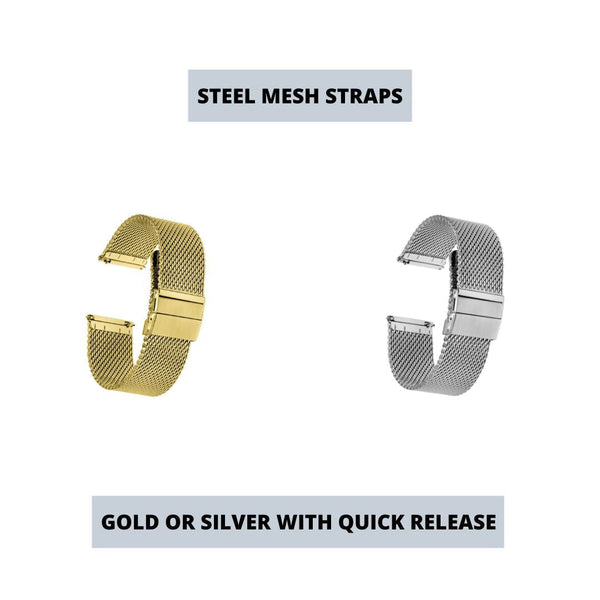 Stainless Steel Mesh Straps by Maker Watch Company