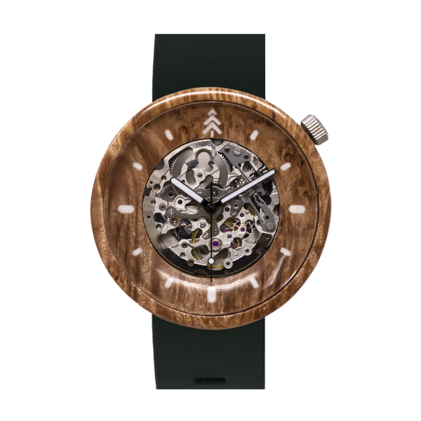 Maple Burl Wood Watch