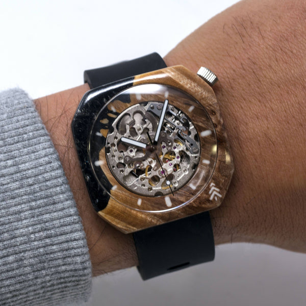 DiamondCast Wood Resin Watch - Maker Watch Company