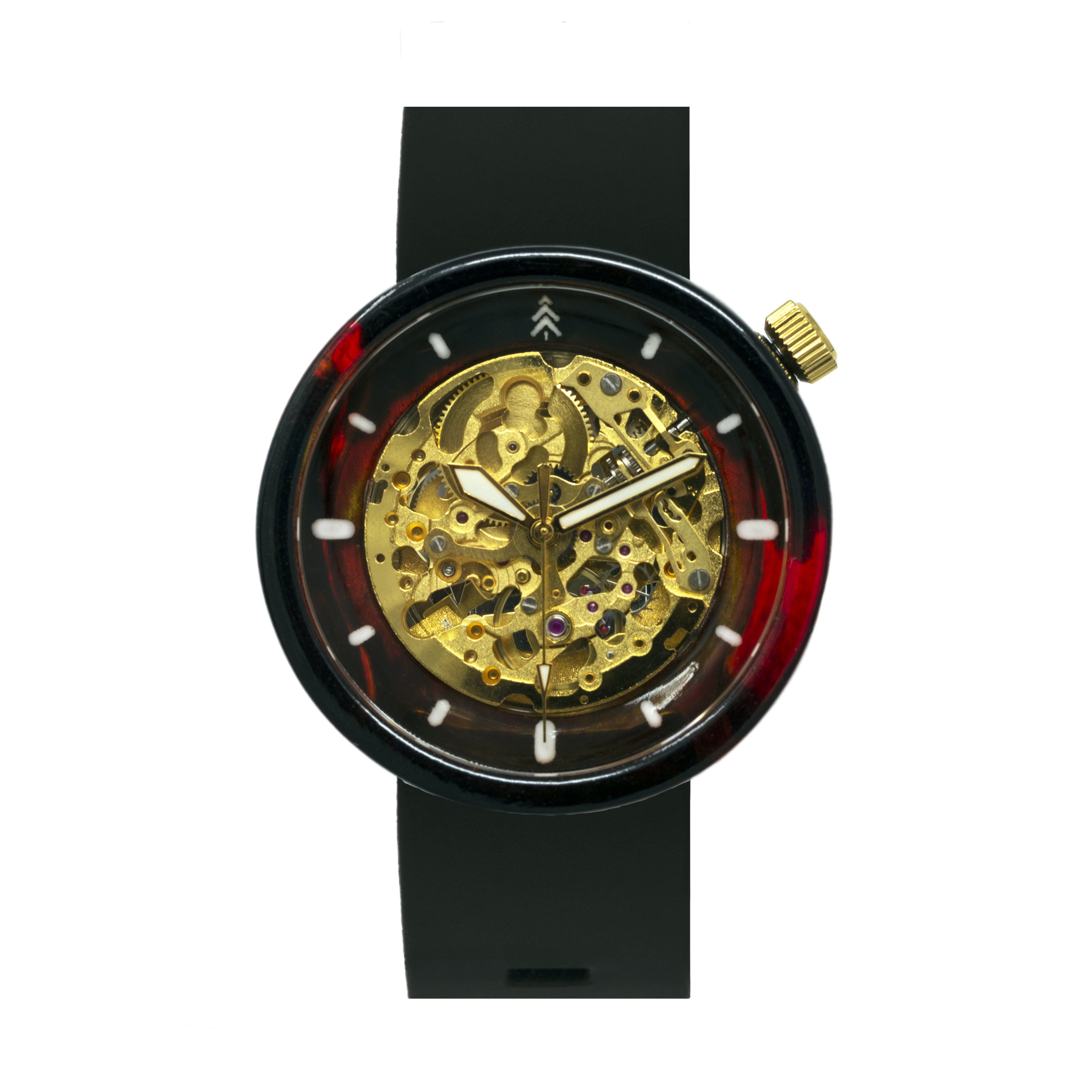 Shell Texture Watch Tortoise Shell Mechanical Automatic Resin Watch