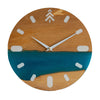 Olive and green resin wall clock